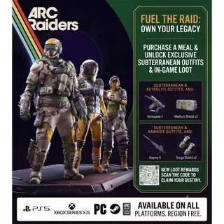 Arc Raiders - Subterranean Outfit Subway Exclusive Promotion 
