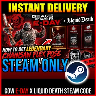 Gears of WAR E-Day Liquid DEATH Chainsaw Flex Pose DLC Steam