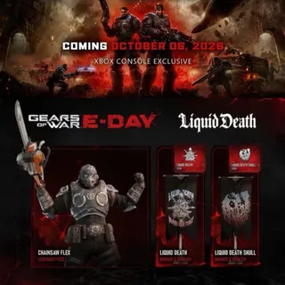 Gears of WAR E-Day Liquid DEATH Chainsaw Flex SKIN DLC Steam