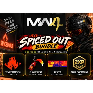 Call of Duty Modern Warfare 4 x Fireaway Pizza Set Emblem Calling Card 2XP All Platforms Region free 