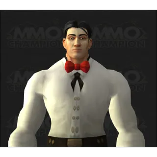 World of warcraft Pringles Crimson Bow Tie transmog Region Free