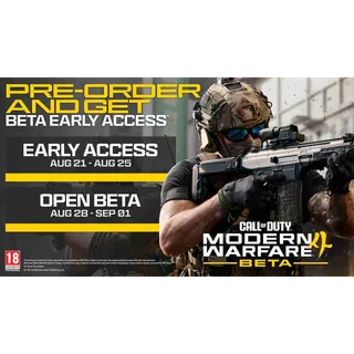 Modern warfare 4 Beta access PS5/XBOX Region free