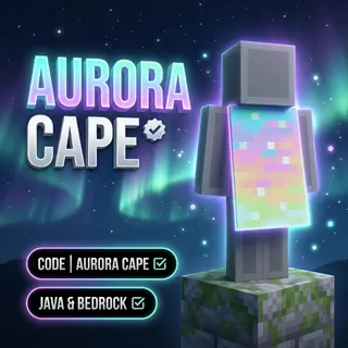 Minecraft Aurora Cape Code - Java & Bedrock