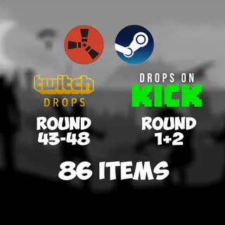Rust Twitch & Kick Drops - All Available Rounds - 86 Items/Skins