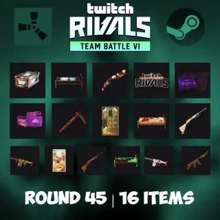 Rust Twitch Drops - Round 45 - 16 Items/Skins