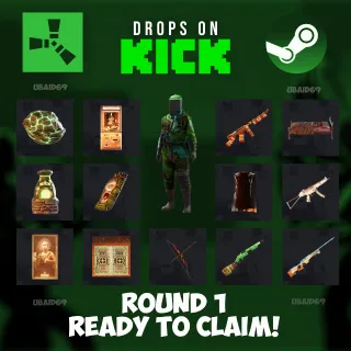 Rust Kick Drops - Round 1 - 14 Items/Skins