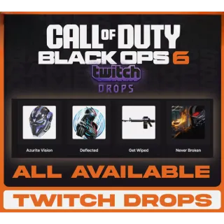 Call of Duty: Black Ops 6 - All Available Twitch Drops Account