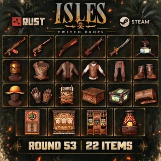 Rust Twitch Drops - Round 53 - 22 Items/Skins