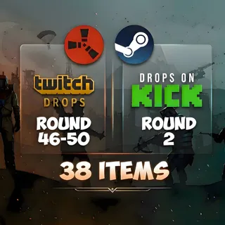 Rust Twitch & Kick Drops - All Available Rounds - 38 Items/Skins