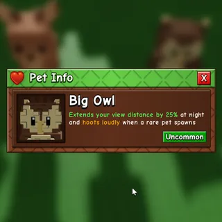 Big Owl (Grow A Garden 2)
