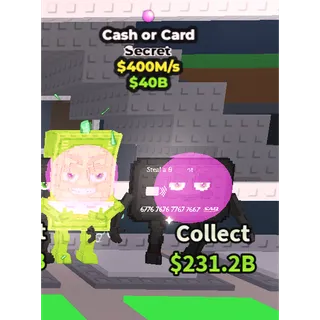 Cash or Card 400m/s Cheapest