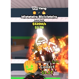 Yin Yang Mieteteira Bicicleteira 520m/s