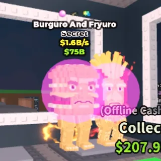 1.6B/s Burger and fryuro