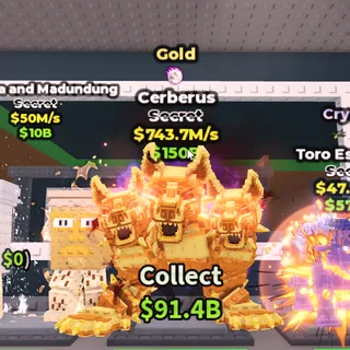 [743.7M/S] Gold Cerberus | Cheapest In Market