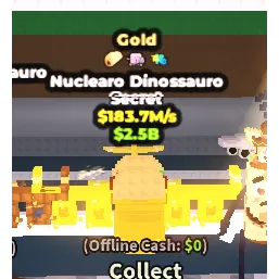Gold Nuclearo Dinossauro 183.7m/s