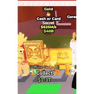 Gold Cash or Card 625m/s