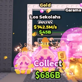 [742.5M/S] Gold Los Sekolahs | Cheapest In Market