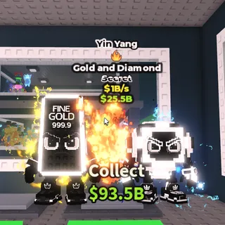 [1B/S] Yin Yang Gold And Diamond (171 Exists)