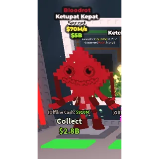 Bloodrot Ketupat Kepat 70m/s Rare