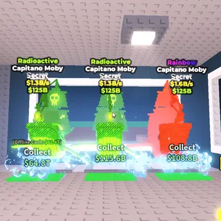 2x Radioactive And Rainbow Capitano Moby Bundle