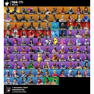 106 Skins: Fixer | Blizzard Bomber | Sultura | Ragnarok | Carbide | Drift | Hybrid | Zenith | Omega... (FORTNITE AССОUNT)