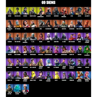 69 Skins: Havoc | Trailblazer | Xander | Rogue Agent | Sub Commander | Drift | DIRE | Blackheart | Omega... (FORTNITE AССОUNT)