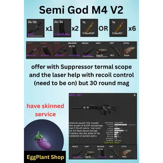  project delta (2 week - wipe) x1 Semi God-M4A1 V2
