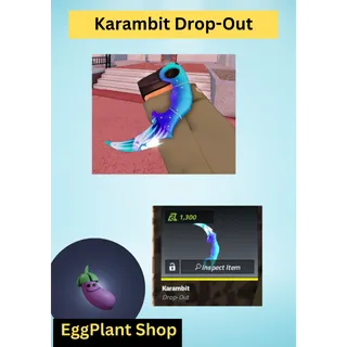 Counter Blox Karambit-Drop Out  Value 1300
