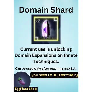Jujutsu Infinite Domain Shard