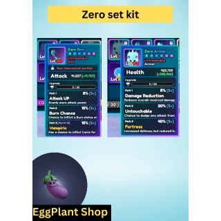 World zero God set S+/S+/S+ you can choose armor and weapons