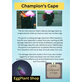 Deepwoken x1 Champion's Cape