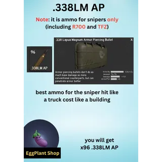  project delta (2 week - wipe) x1 stack of .338LM AP