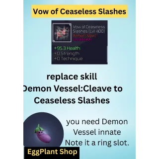 jujutsu infinite Vow of Ceaseless Slashes