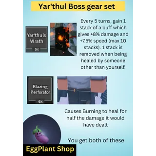 Arcane linage Yar'thul Boss gear set