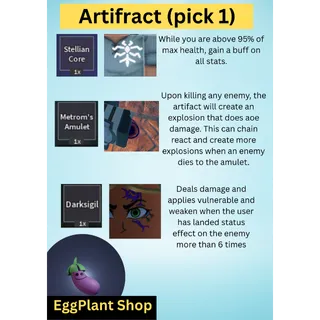Arcane linage Artifract (pick 1)
