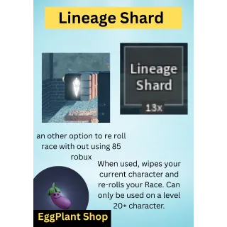 Arcane linage x2 Lineage Shard