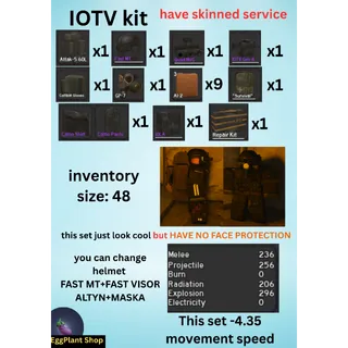  project delta (2 week - wipe) x1 IOTV kit