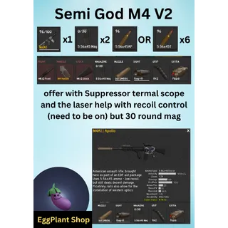  project delta (1-2 week) x1 Semi God-M4A1 V2