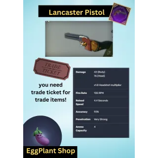 the wild west Lancaster Pistol