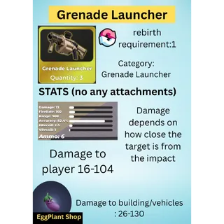 War Tycoon x1 Grenade Launcher