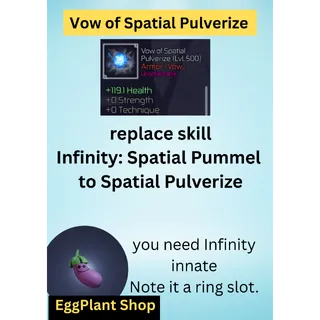 jujutsu infinite Vow of Spatial Pulverize