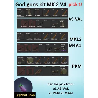  project dealta (1-2 week) gun set MK 2 A kit (pick 1)