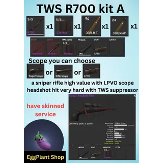  project delta (2 week - wipe) x1 TWS R700 kit