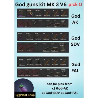  project dealta (1-2 week) gun set MK 3 B kit (pick 1)