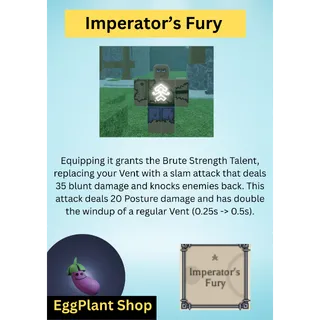 Deepwoken x1 Imperator’s Fury