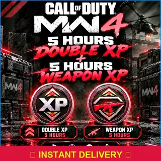 5 Hs Double XP + 5 hours Weapon Xp