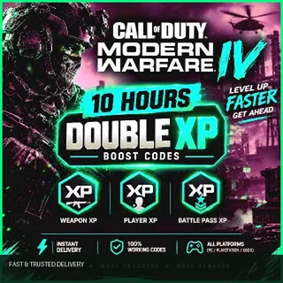 10 Hours MW4 Double XP Boost