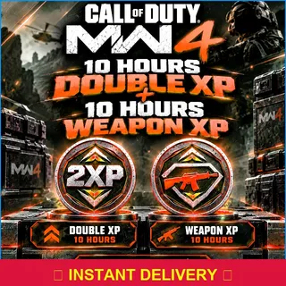 10 Hours Double XP + 10 Hours Weapon XP