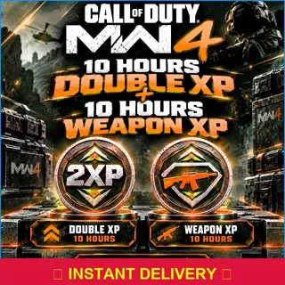 10 Hours Double XP + 10 Hours Weapon XP