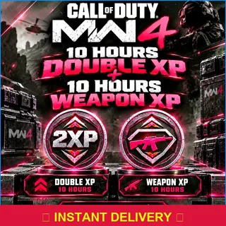 10 Hours Double XP + 10 Hours Weapon XP